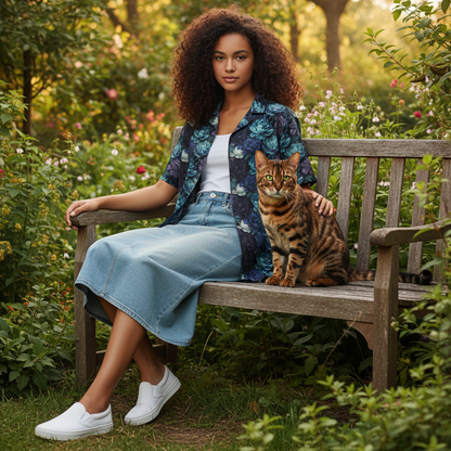 Hawaiian BloomZ Boxy Shirt