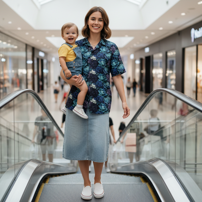 Hawaiian BloomZ Boxy Shirt