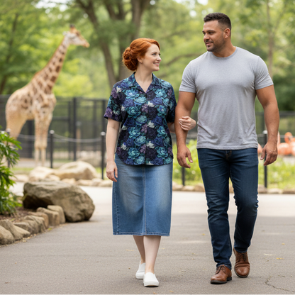 Hawaiian BloomZ Boxy Shirt