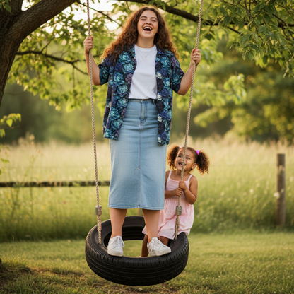 Hawaiian BloomZ Boxy Shirt