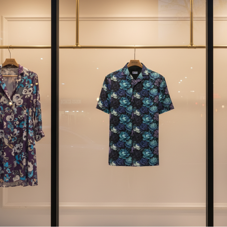 Hawaiian BloomZ Boxy Shirt