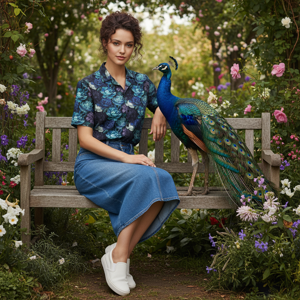 Hawaiian BloomZ Boxy Shirt