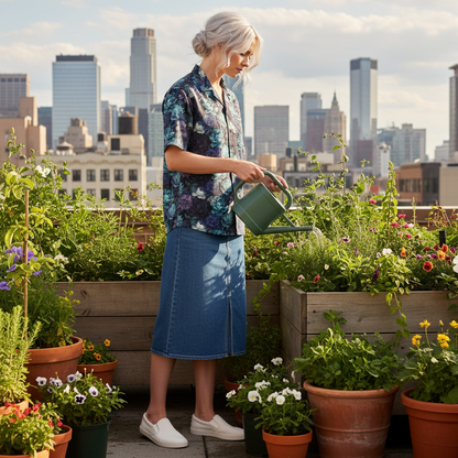 Hawaiian BloomZ Boxy Shirt