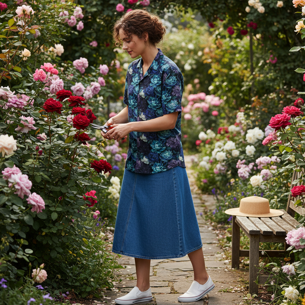 Hawaiian BloomZ Boxy Shirt