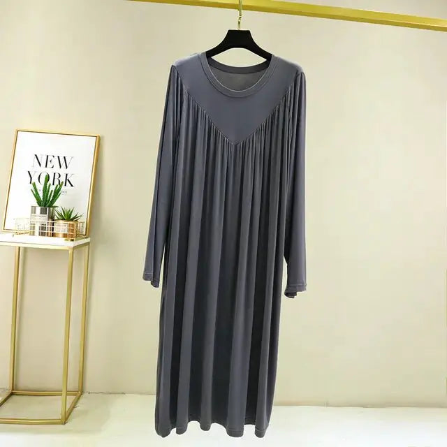 Modal Long Sleeve Nightgowns