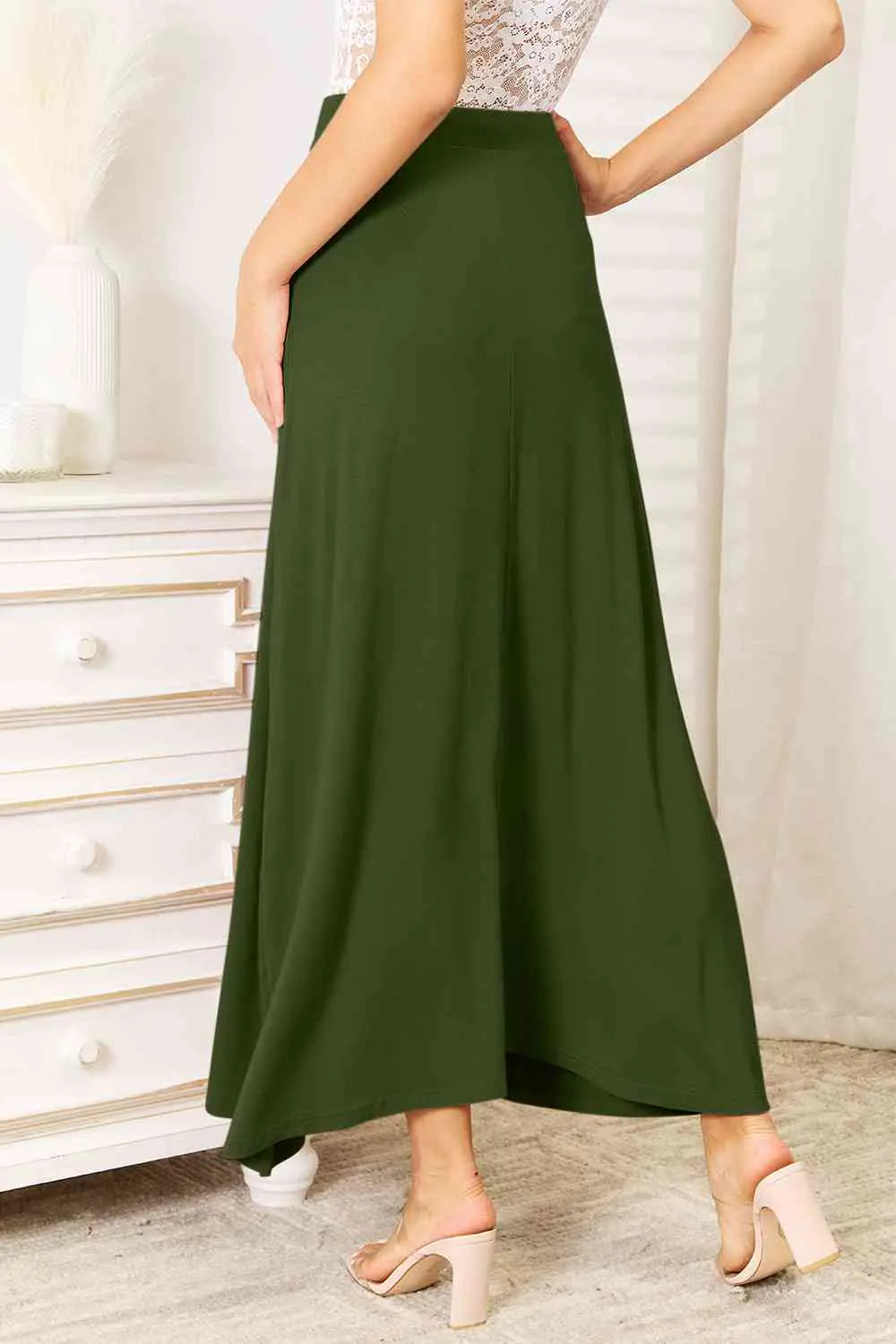 Double Take Soft Maxi Skirts