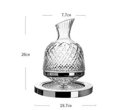 Luxury Rotating Crystal Decanter