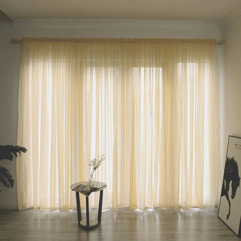 Classic Sheer Polyester Gauze Curtains