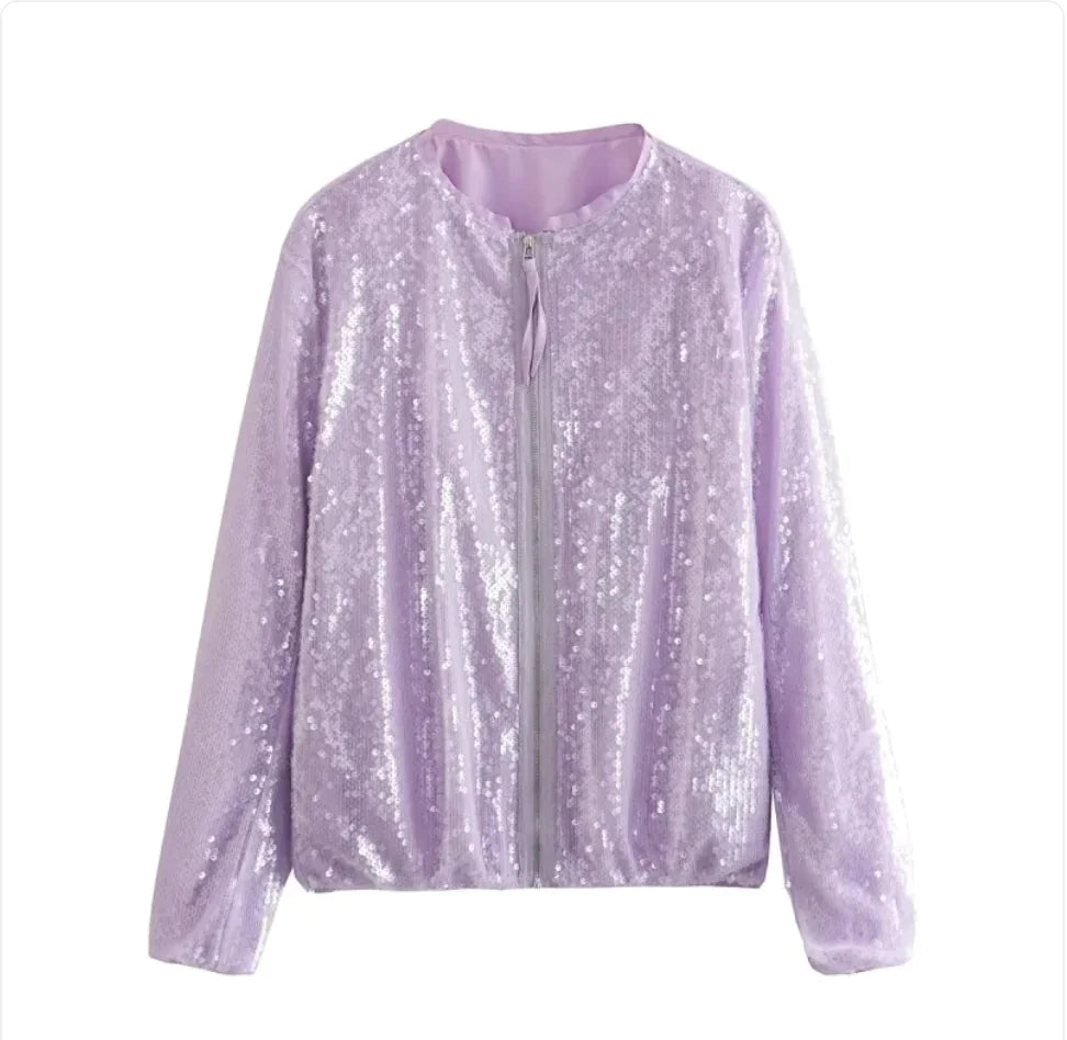 Sequined Bomber Jackets