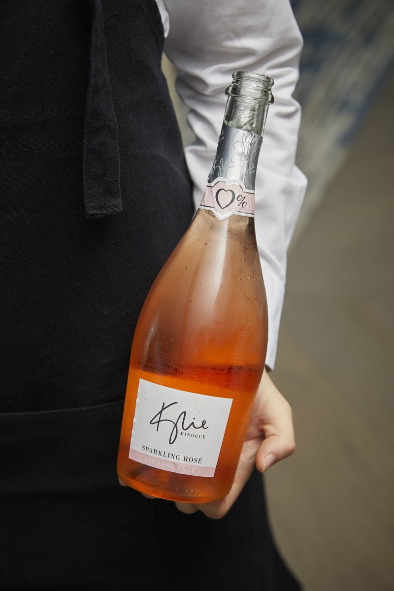 Kylie Minogue Alcohol Free Sparkling Rose and Sparkling Blanc