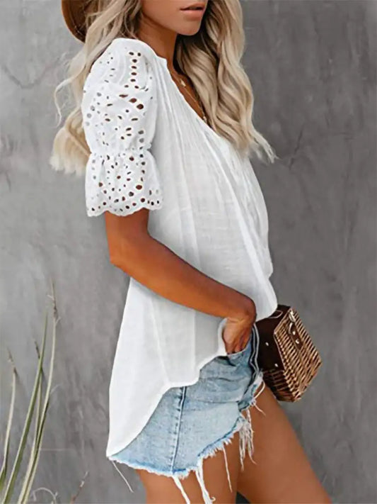 V-neck Emily Lace Shirt