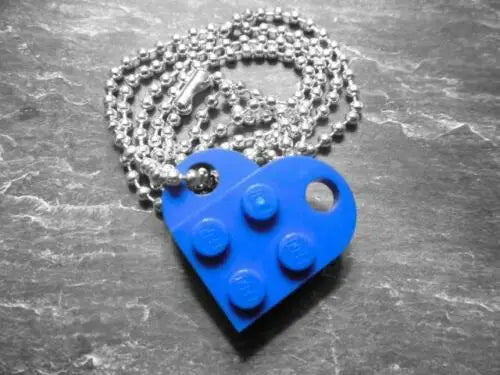 Heart Shaped Lego Pendant Necklaces