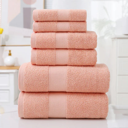 Turkish Cotton Bath Towel Set (6 Pieces)