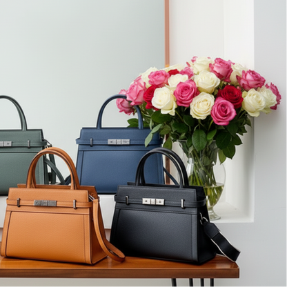 Birkin Inspired Genuine Leather Handbags - The New York Collection