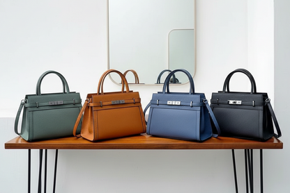 Birkin Inspired Genuine Leather Handbags - The New York Collection