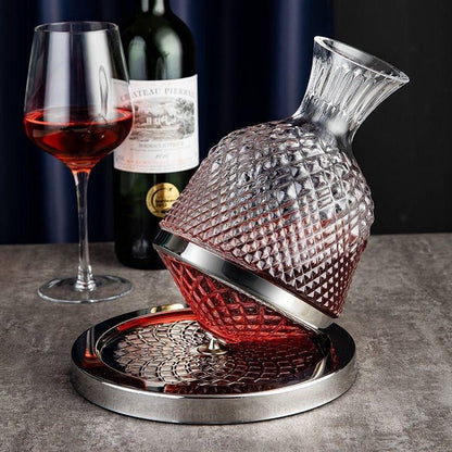 Luxury Rotating Crystal Decanter