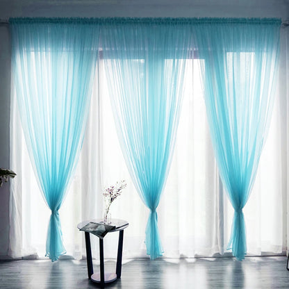 Classic Sheer Polyester Gauze Curtains