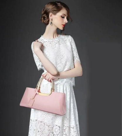 Noble Patent Leather Messenger Bags