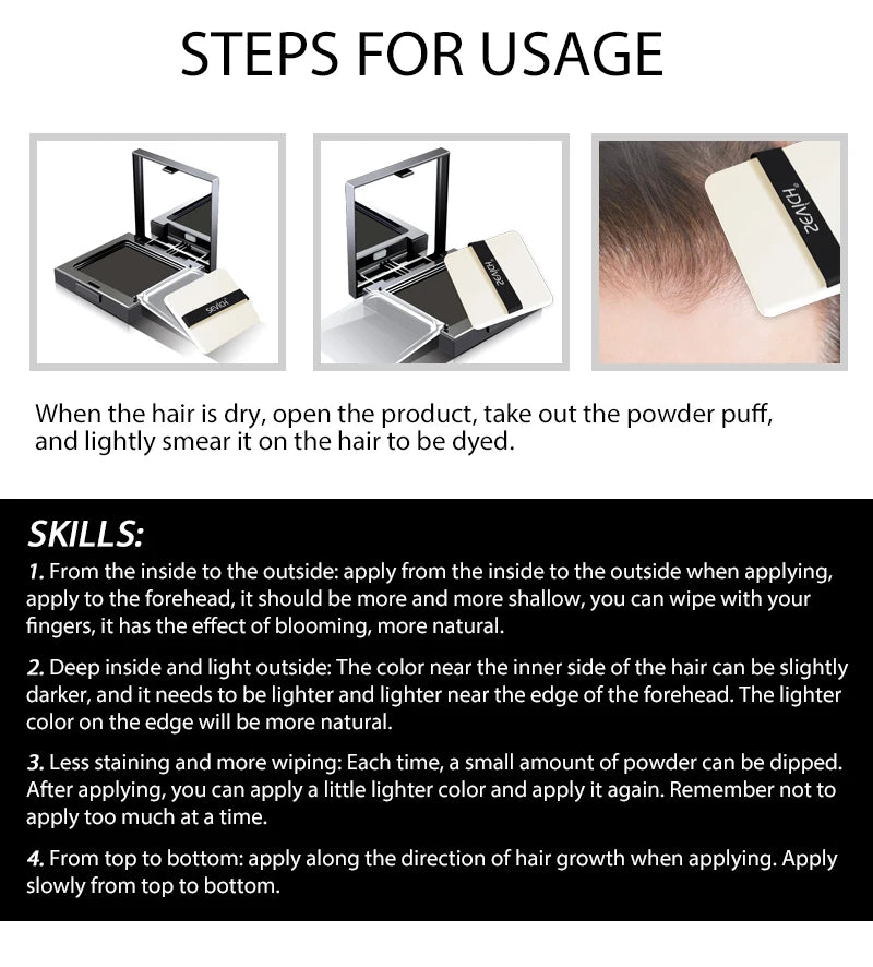 SEVICH Waterproof Natural Root Touch Up Powder