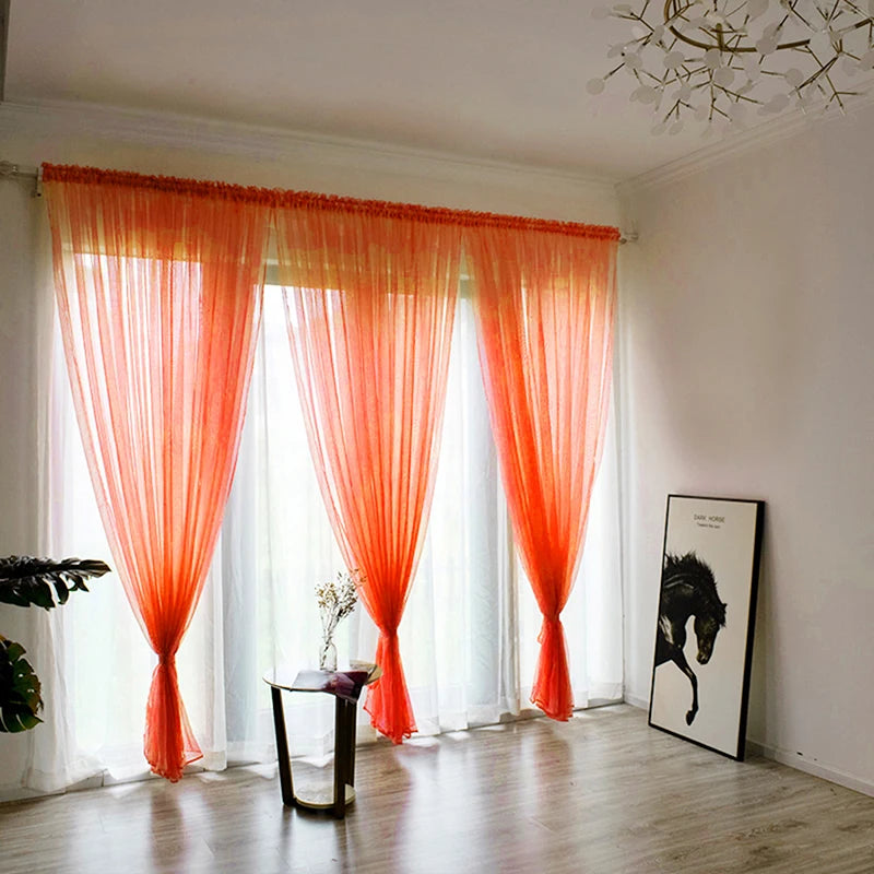 Classic Sheer Polyester Gauze Curtains