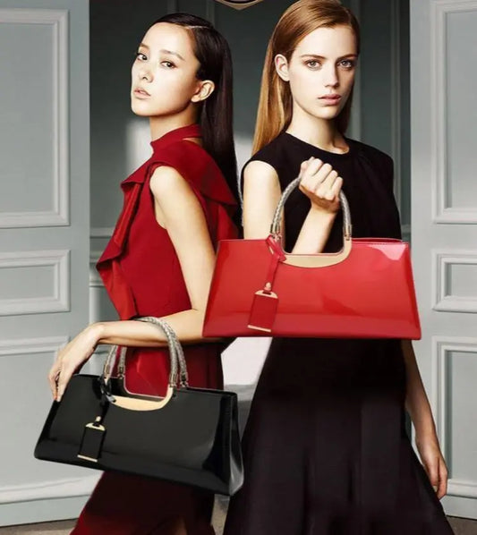 Noble Patent Leather Messenger Bags