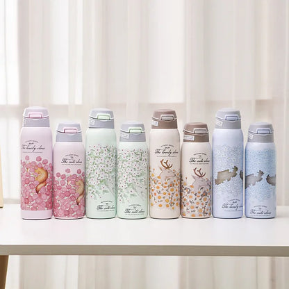 The Cute Elves Straw Water Bottles