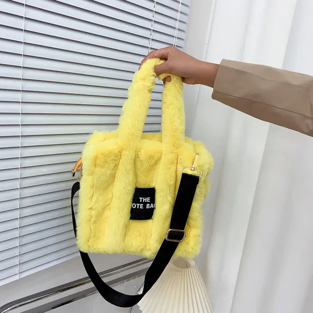 Designer Faux Fur Tote Bags