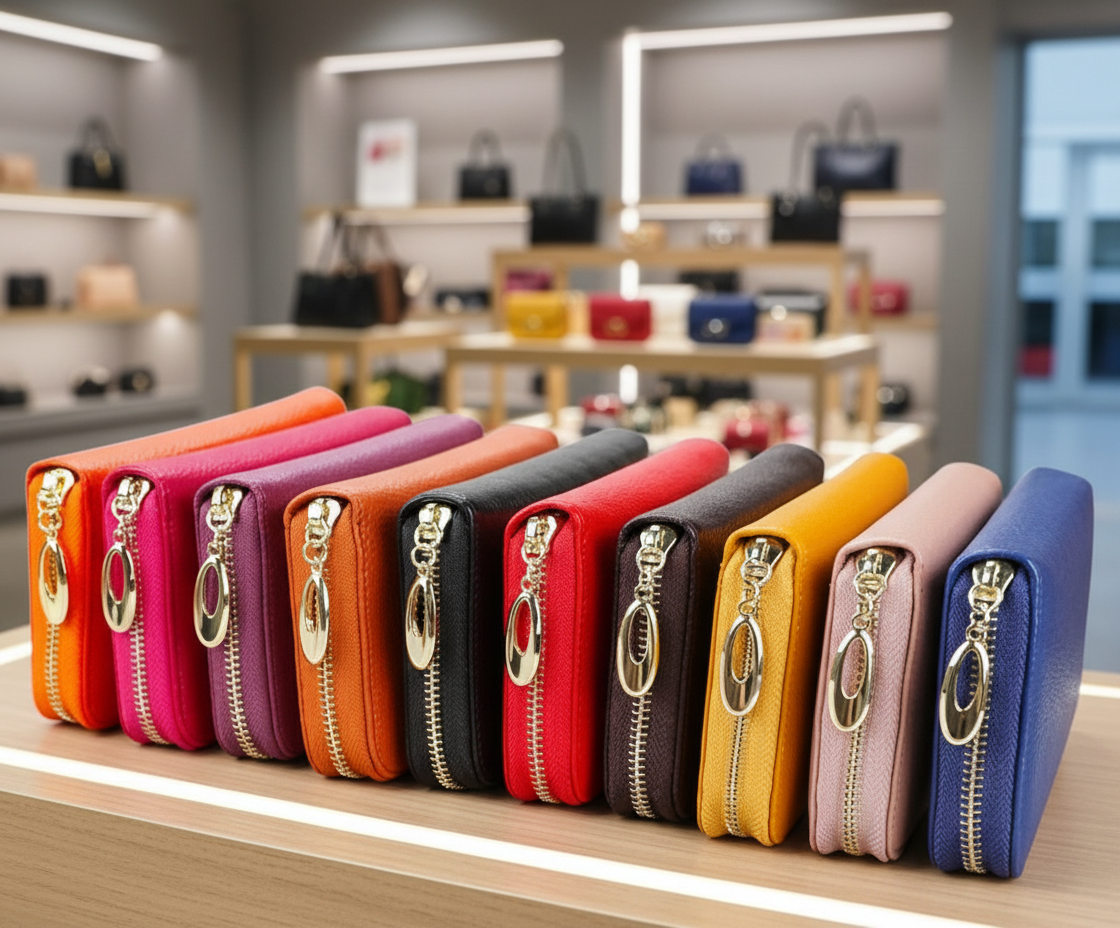 OX KNIGHT Cowhide Leather Multifunctional Zip Wallets