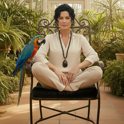 Bohemian Beaded Stone Teardrop Pendant Necklace