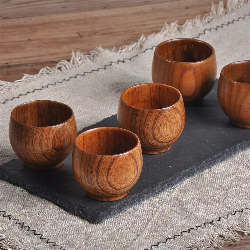 Natural Spruce Wooden Mugs