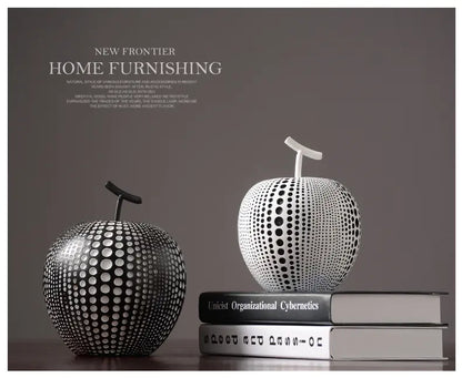 Nordic Resin Polka Dot Apple Decor