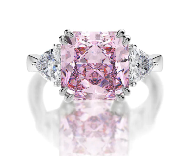 5-Carat Princess Square Rings