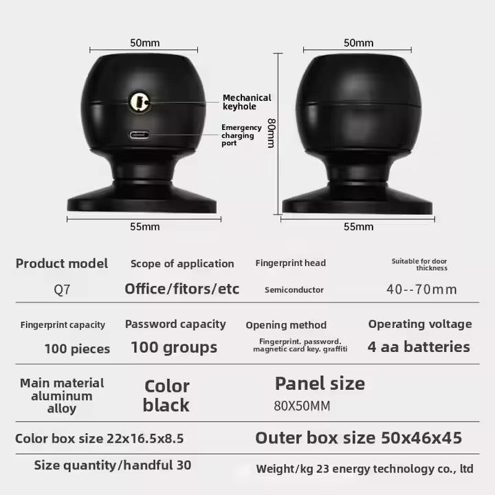 Q7 Smart Lock Keyless Entry System