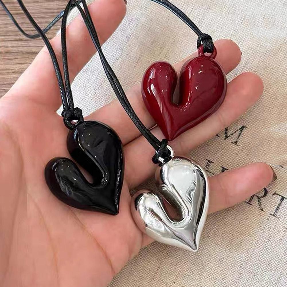 Irregular Heart Pendant Necklaces