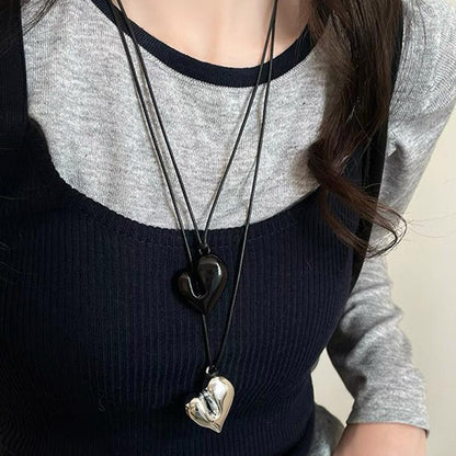 Irregular Heart Pendant Necklaces