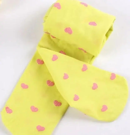 Love Heart & Dots Kids Pantyhose