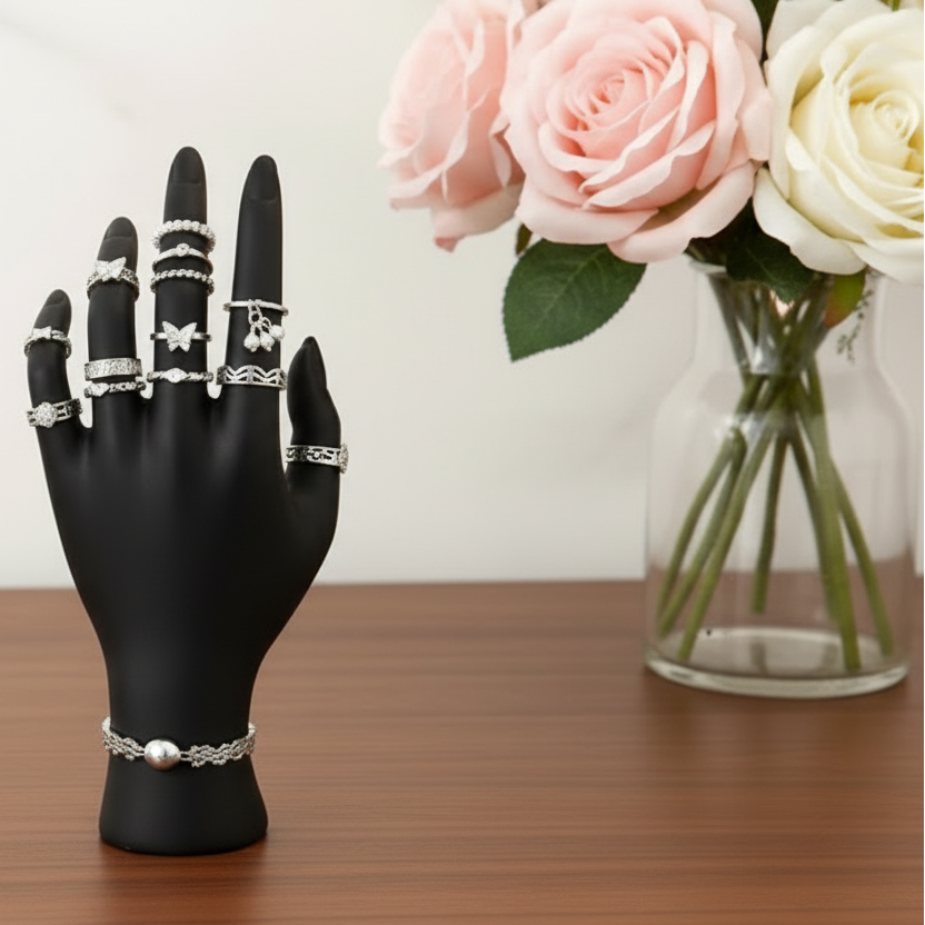Hypoallergenic Knuckle Rings Set