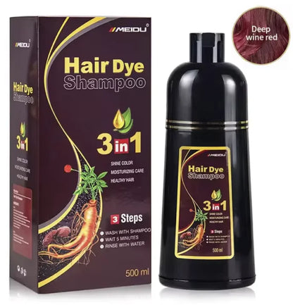 Herbal 3-in-1 Natural Hair Dye Shampoo