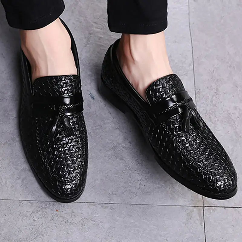 Italian Tasseled Leather Loafers