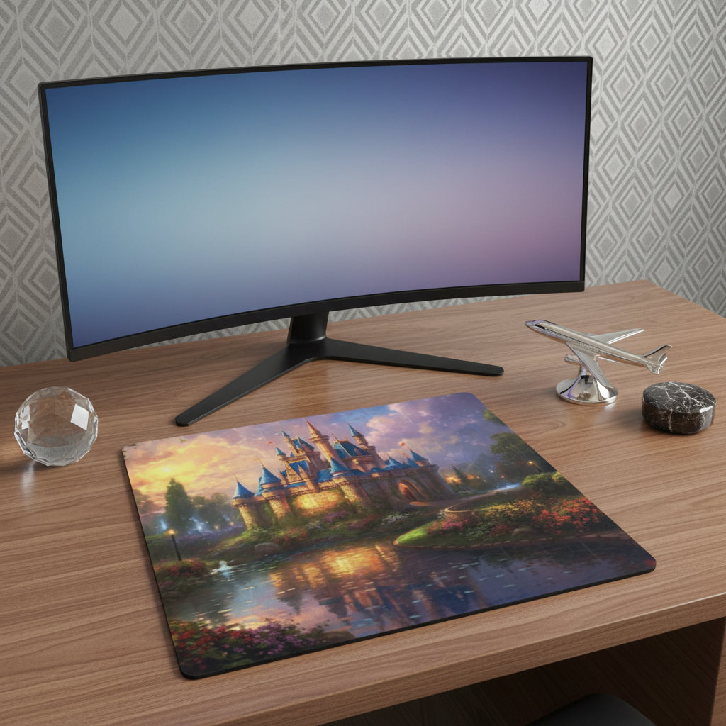 Gaming Mouse Pad - Kinkade Disney Castle