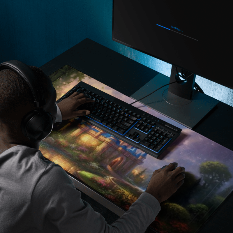 Gaming Mouse Pad - Kinkade Disney Castle