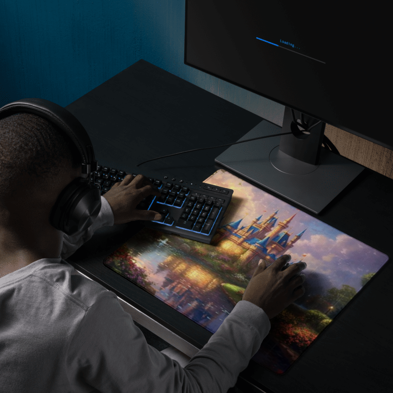 Gaming Mouse Pad - Kinkade Disney Castle