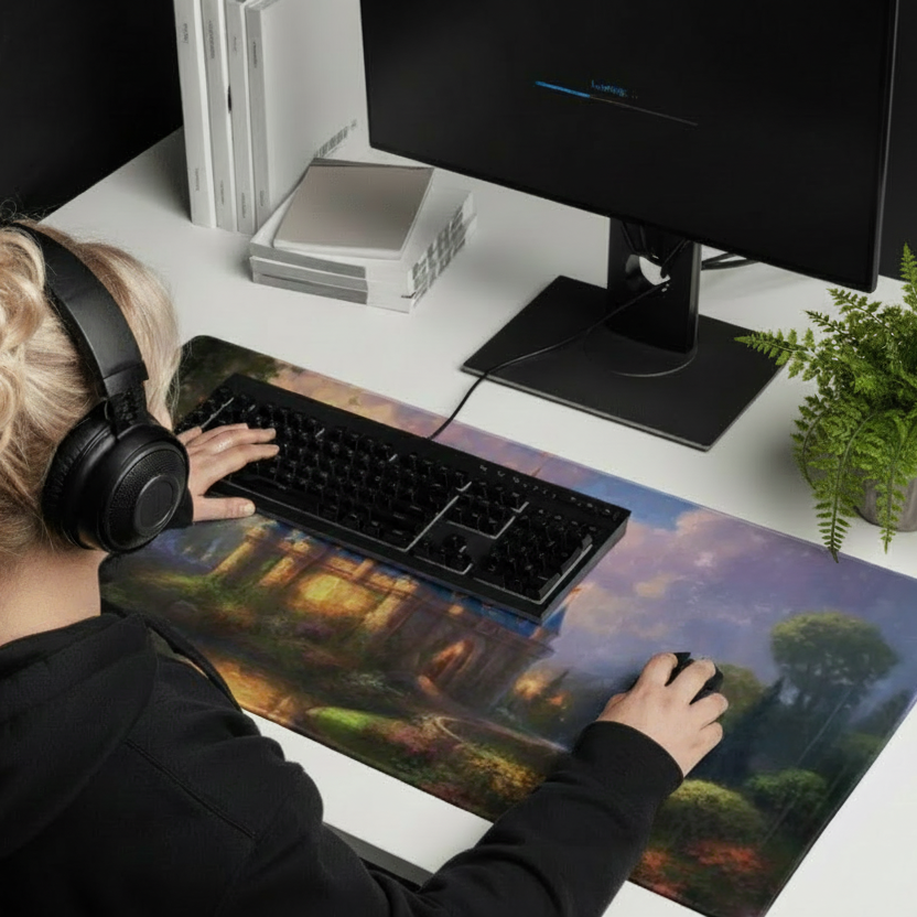 Gaming Mouse Pad - Kinkade Disney Castle