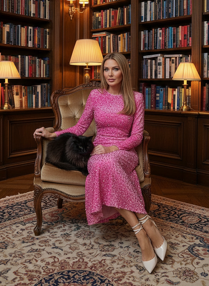 Elegant Sequin Midi Dresses