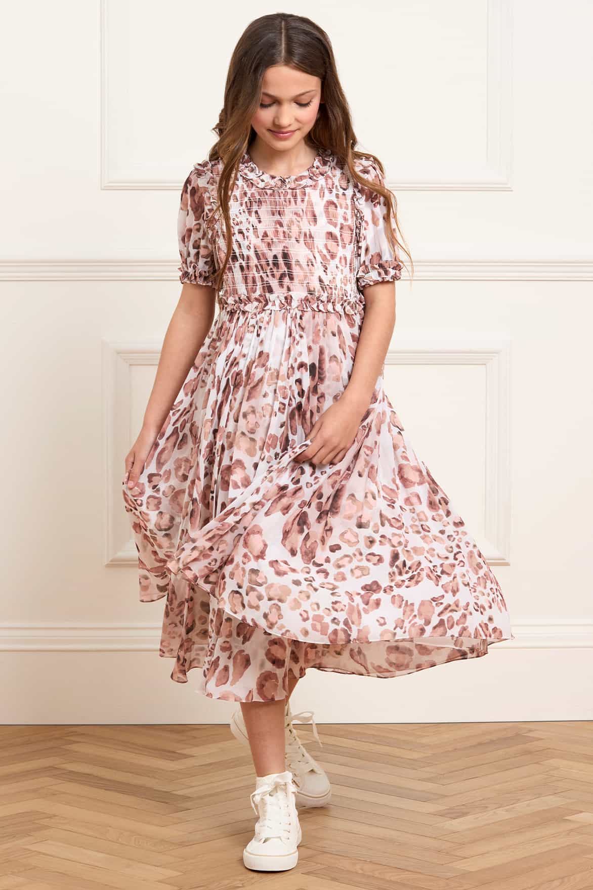 Pompadour Garden Giselle Chiffon Dress