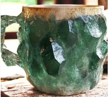 Mineral Crystal Resin Coffee Mugs