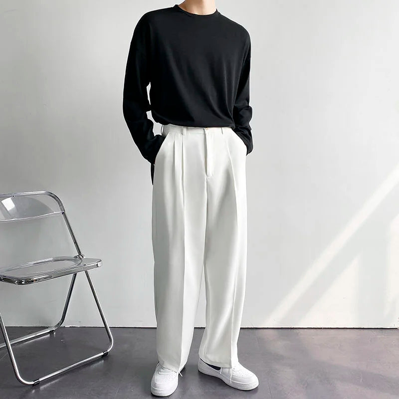 Wide Leg Suit Pants