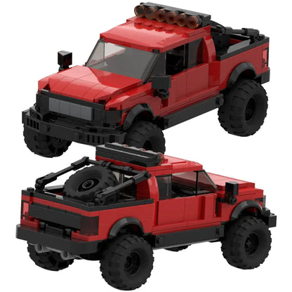 MOC Lego Model Building Blocks Champion Racer SUV