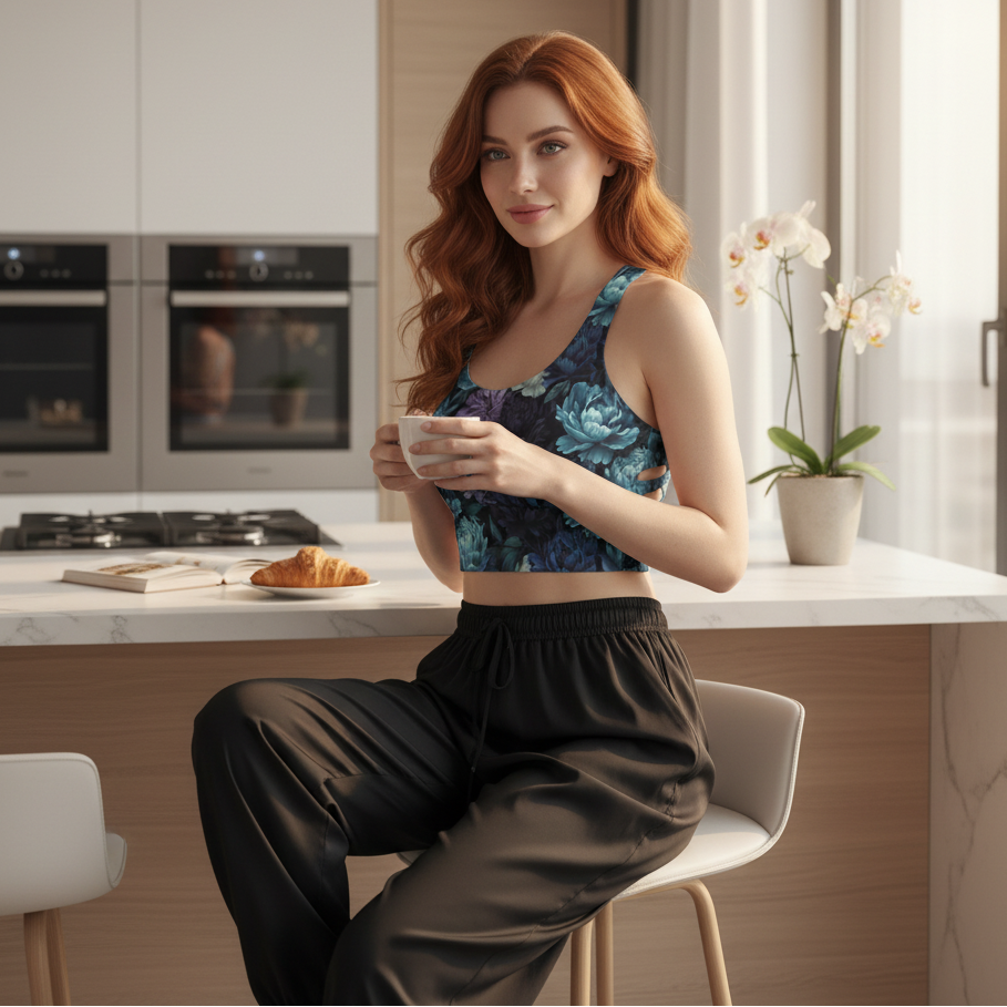 Recycled Longline Compression BloomZ Sports Bra