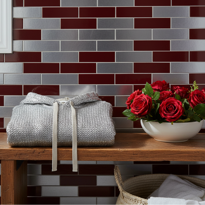 WOLFF Metallic Silver Hoodie Knit Sweater